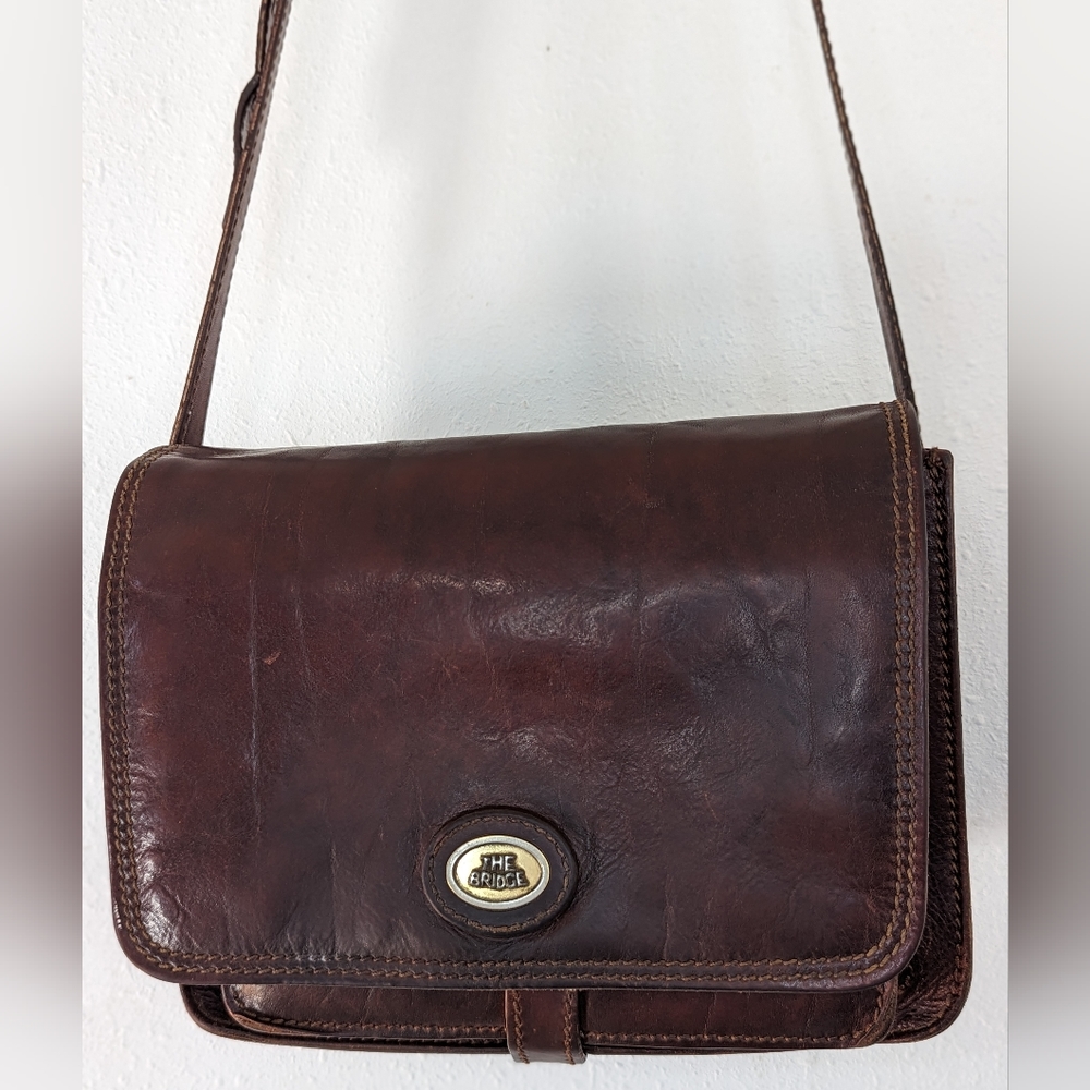 The Bridge Firenze 1969 Leather Shoulder Purse